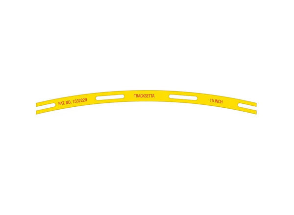 PECO NT15 OO9 / HOn30 / HOe 15" radius Tracksetta template