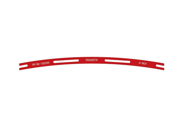 PECO NT21 OO9 / HOn30 / HOe 21" radius Tracksetta template