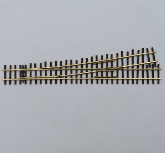 MEC 15-106 HOn3 Turnout C70 #6 left-hand