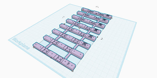 TrackCrew™ PAP15 009 / HOn30 / HOe / N parallel 1.5" separation tracklaying jig