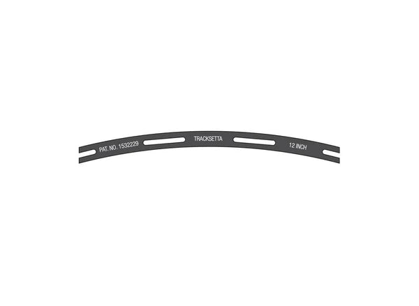 product photo showing 'PECO NT12 OO9 / HOn30 / HOe 12" radius Tracksetta template' item available from Narrow Gauge Model Railway Supply Canada (ngmrsc.ca)