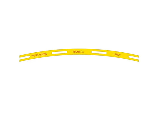 PECO NT15 OO9 / HOn30 / HOe 15" radius Tracksetta template
