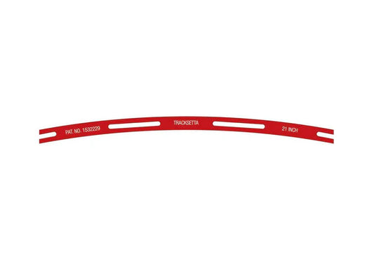 PECO NT21 OO9 / HOn30 / HOe 21" radius Tracksetta template
