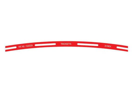 PECO NT24 OO9 / HOn30 / HOe 24" radius Tracksetta template