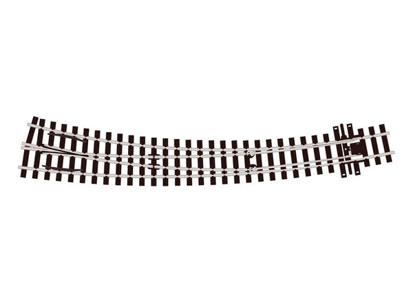 PECO SL-E1486 Streamline HOm gauge code 75 flat bottom wooden sleeper Electrofrog large-radius right-hand curved turnout